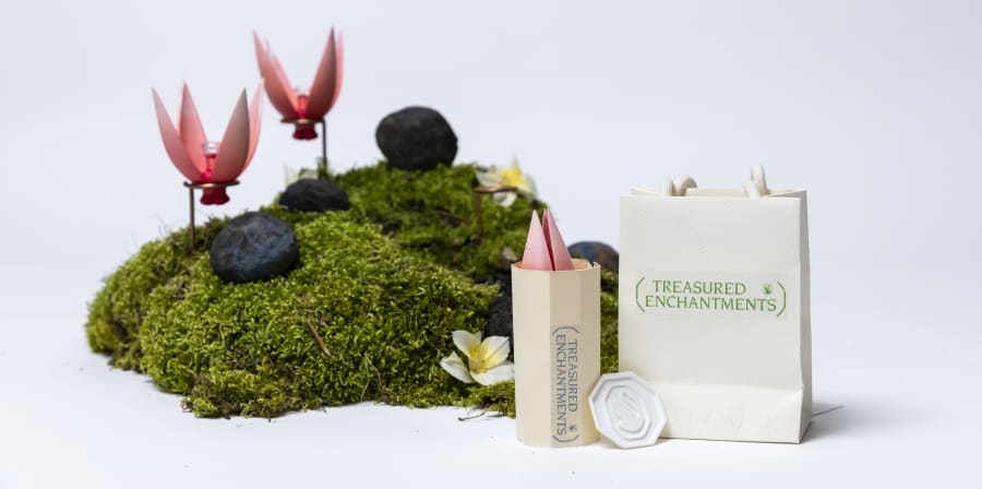 Treasured Enchantments, work by MA Biodesign students for a project with Swarovski