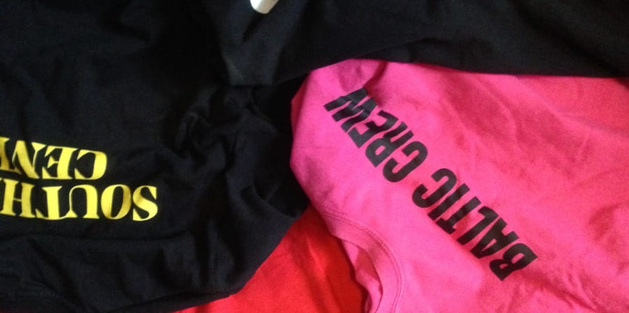 A collection of t-shirts