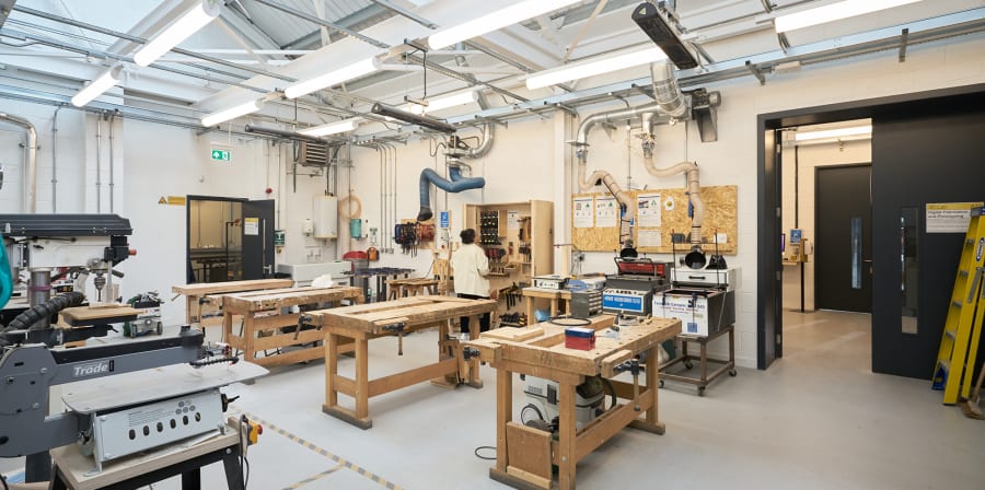 3D lab at Wimbledon College of Arts.