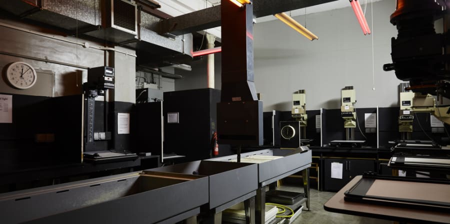 Camberwell photography darkroom.