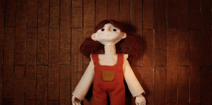 A felt model taken from Mariana Leal's short-film, 'The Anatomy of a Mountain'.