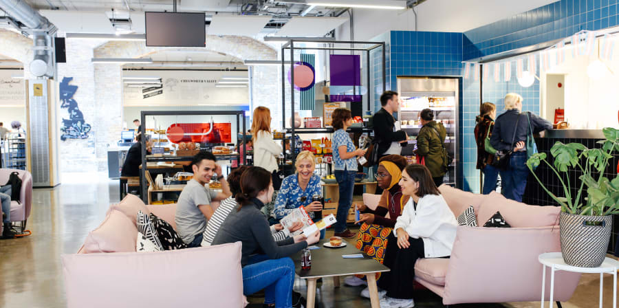 Students in the canteen