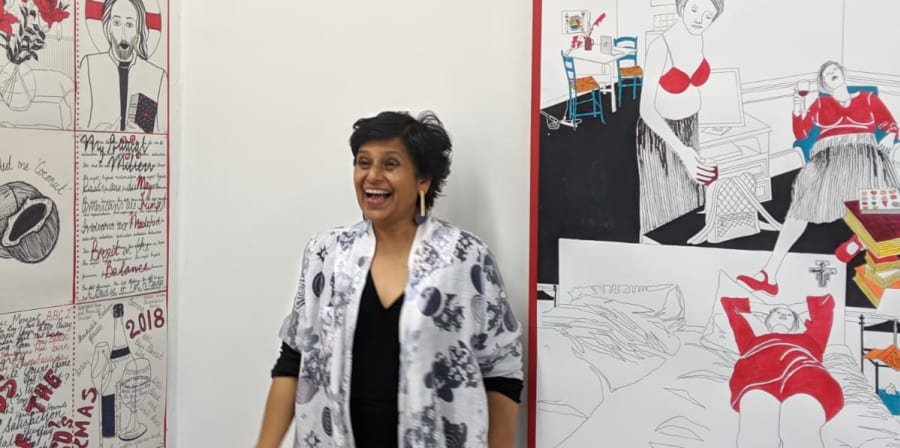 Nimmi Hutnik at her Degree Show 2019