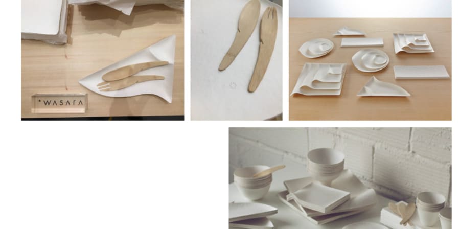 Packaging research into compostable cutlery.