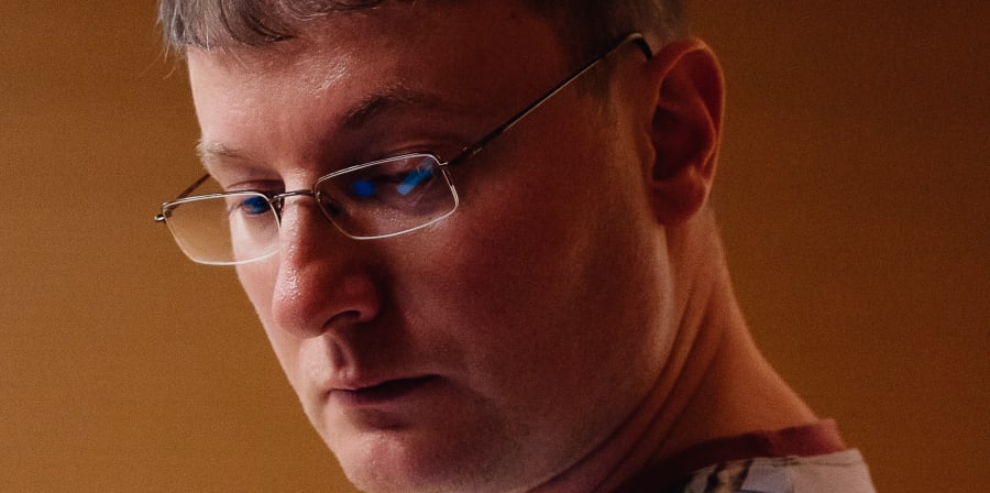 sustainability alumni speaker Lukas Kroulik presenting his work