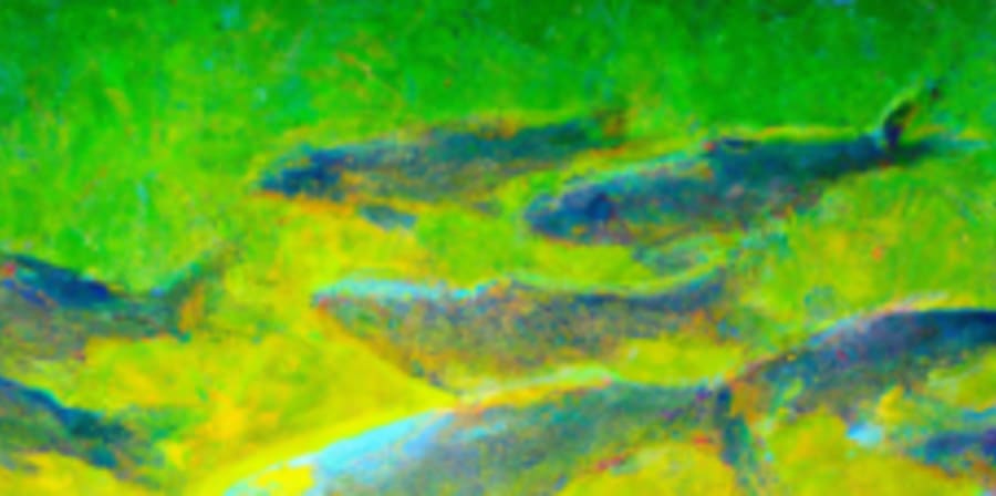 a picture of fish swimming in the same direction