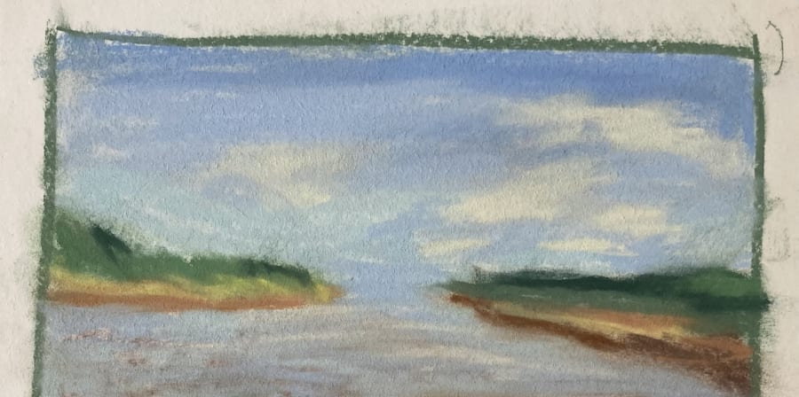 drawing the wash from the ferry