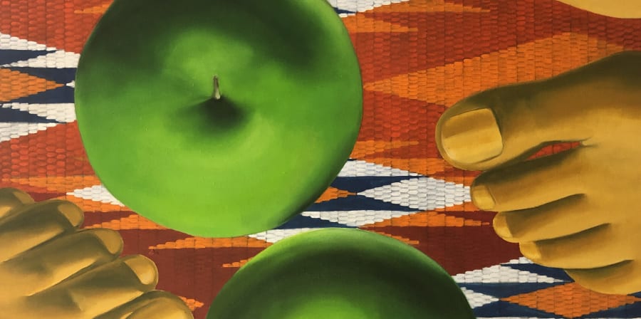 Luchita Hurtado - Fruit painted acrylic on canvas