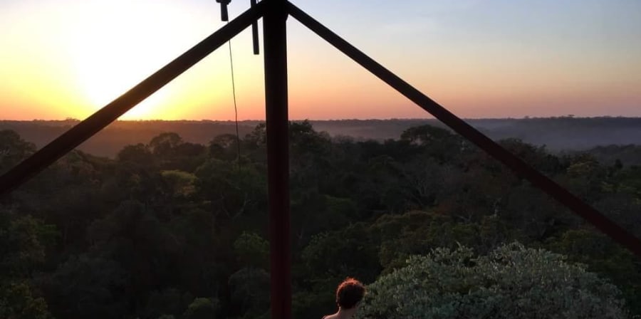 Sunrise from the ZF2 tower (photo by Valentina Soto Illanes)