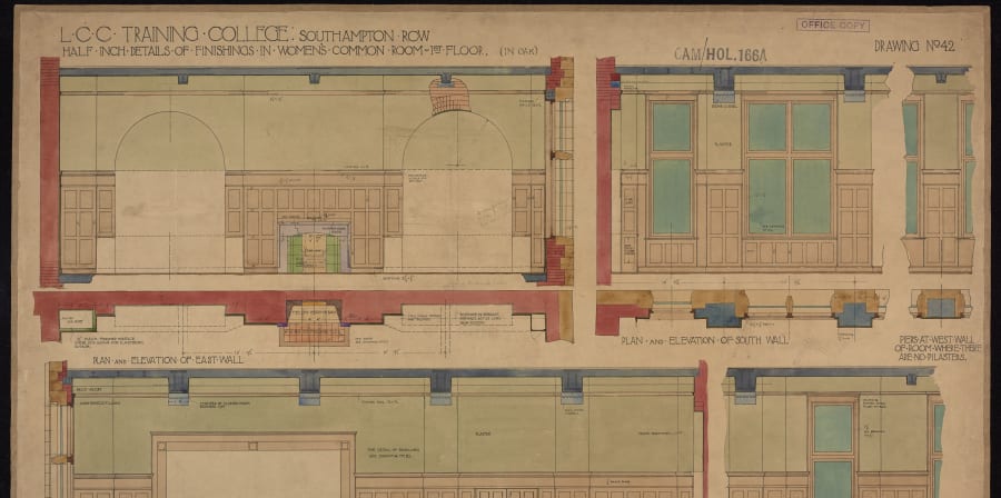 An estate plan of the Central School from the 1900s