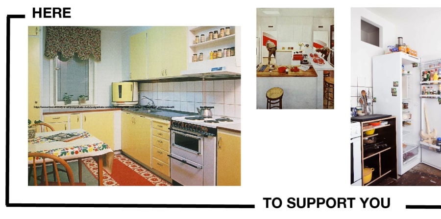 Text on image saying 'here to support you'