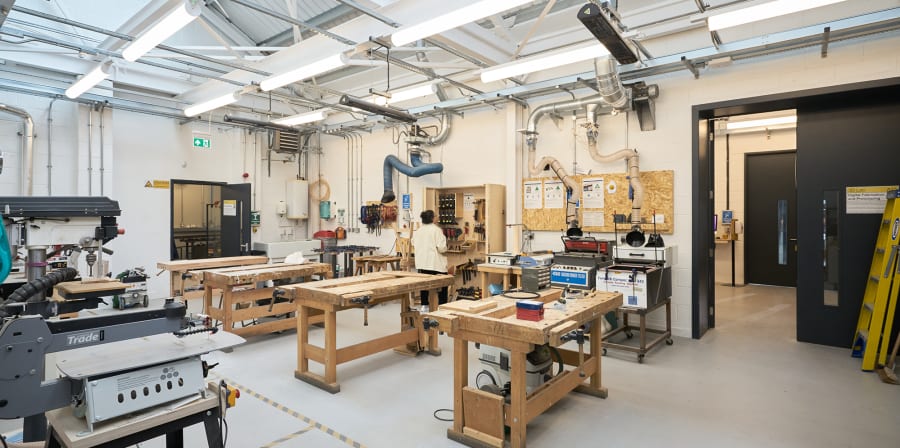 3D lab at Wimbledon College of Arts.