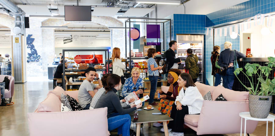 Students in the canteen