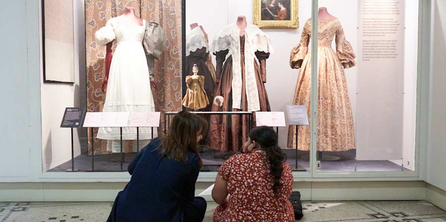 Guests at the Victoria and Albert Museum, London.