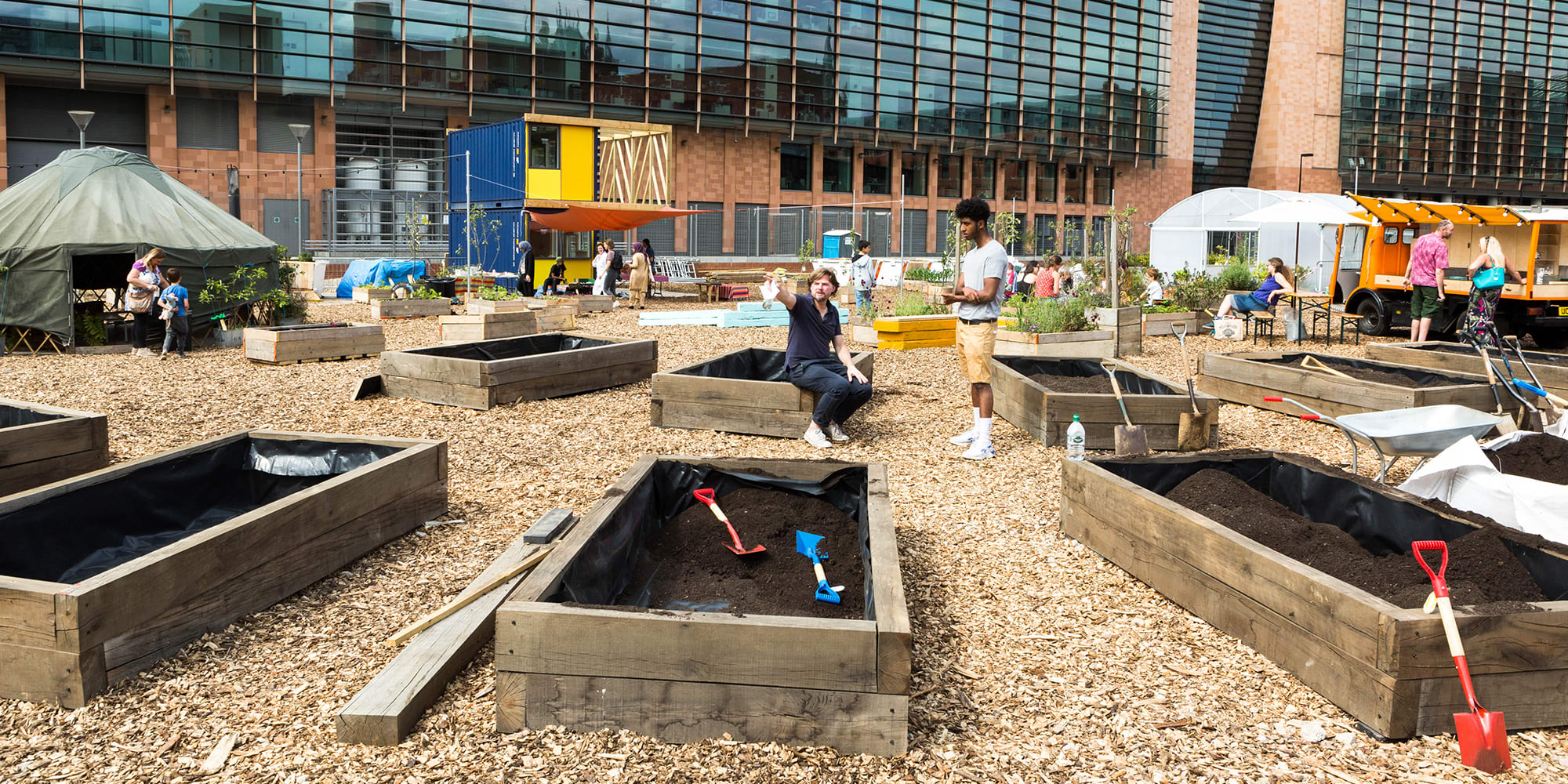 Photo if a wood project with wood work outside