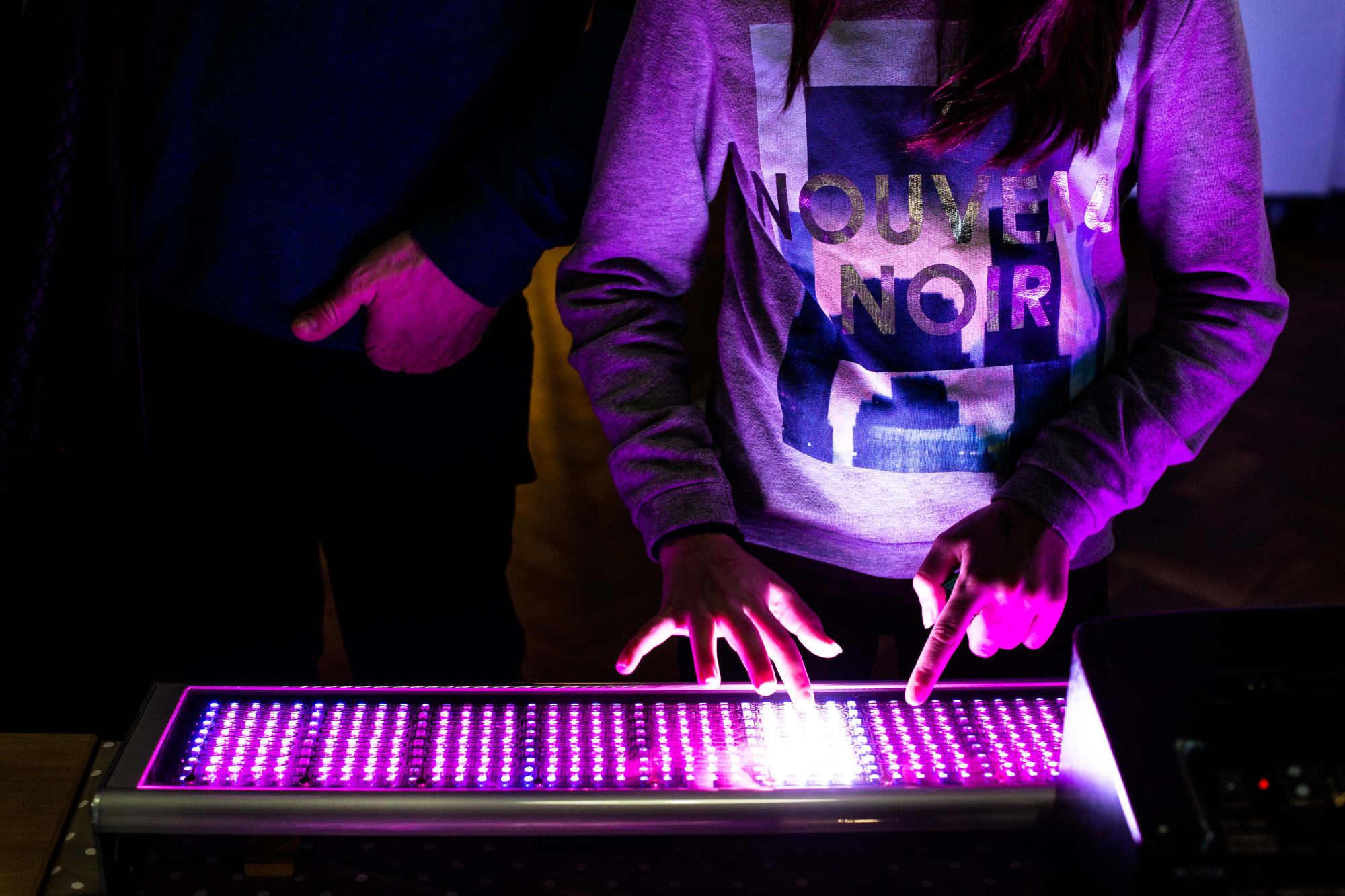 Interactive light keyboard