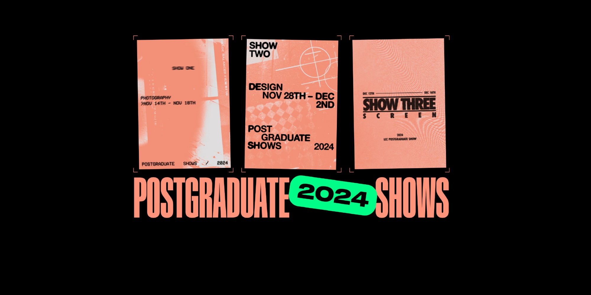 Postgraduate Shows identity