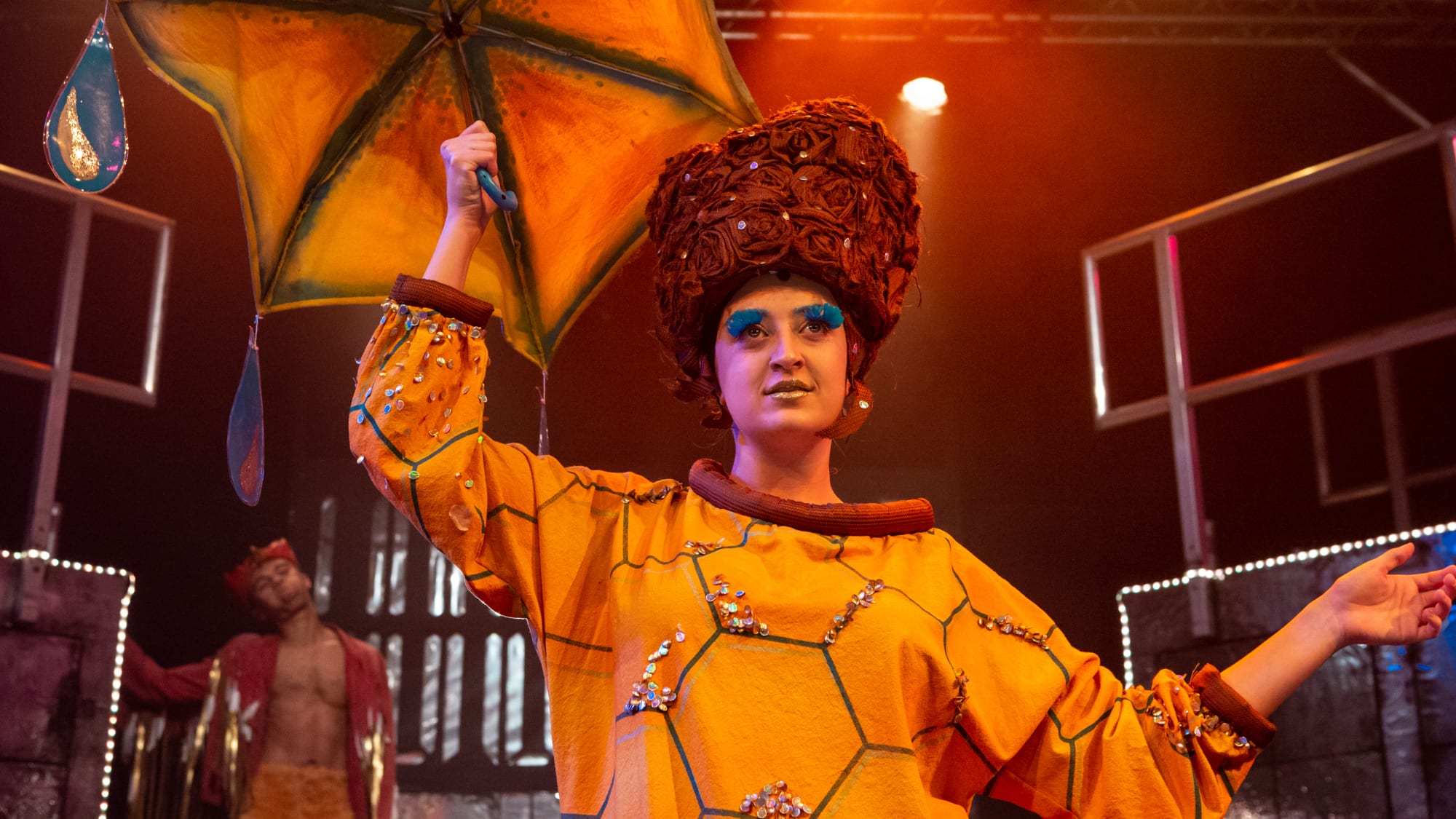 Performance of Alice Through the Looking Glass. A collaboration with ARLA and BA Costume for Theatre and Screen.