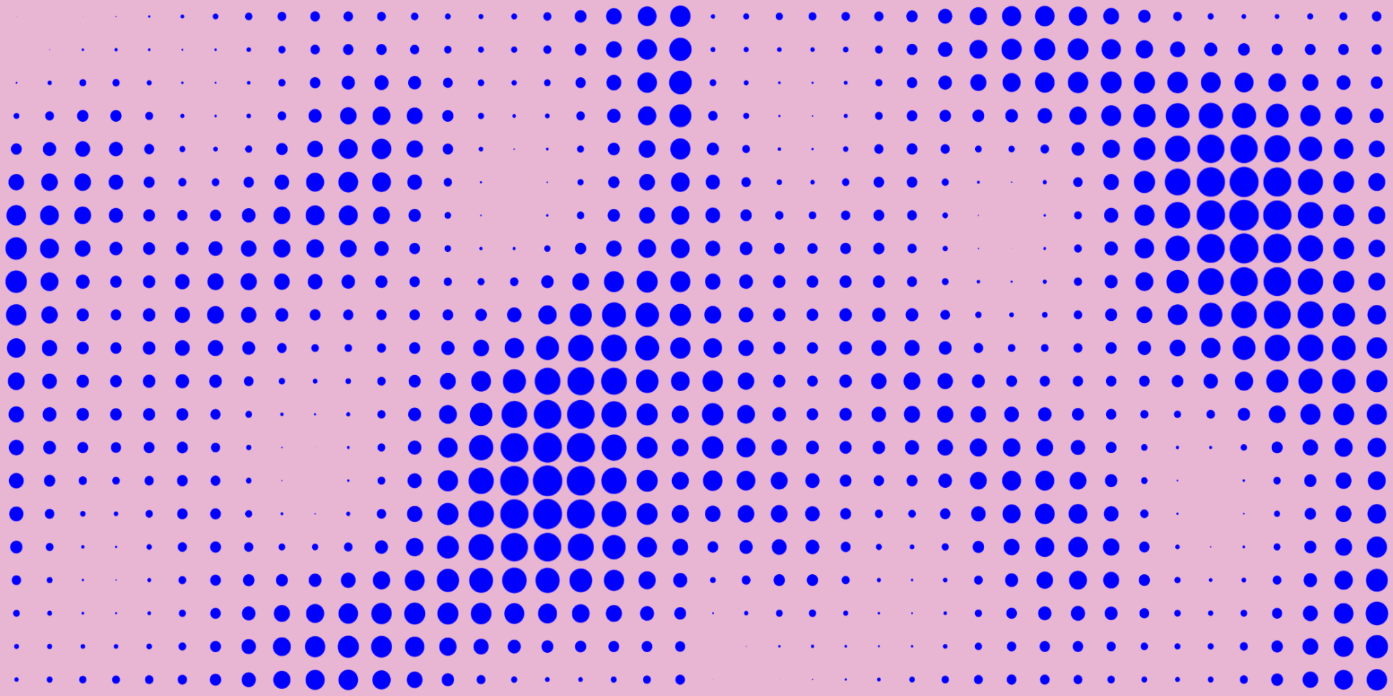 Pastel pink design with purple spots.