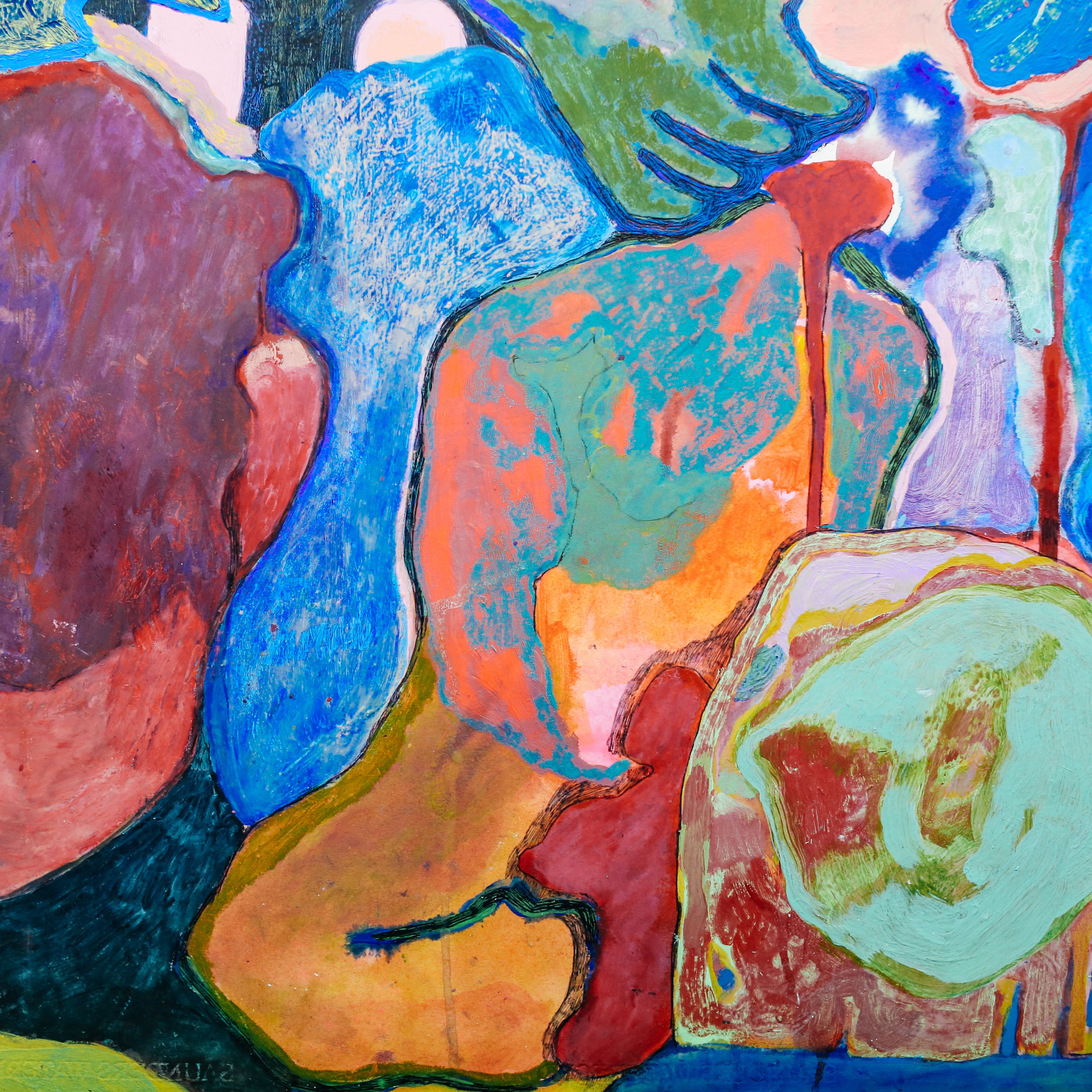 Abstract painting by Mathilda Roach Osborne