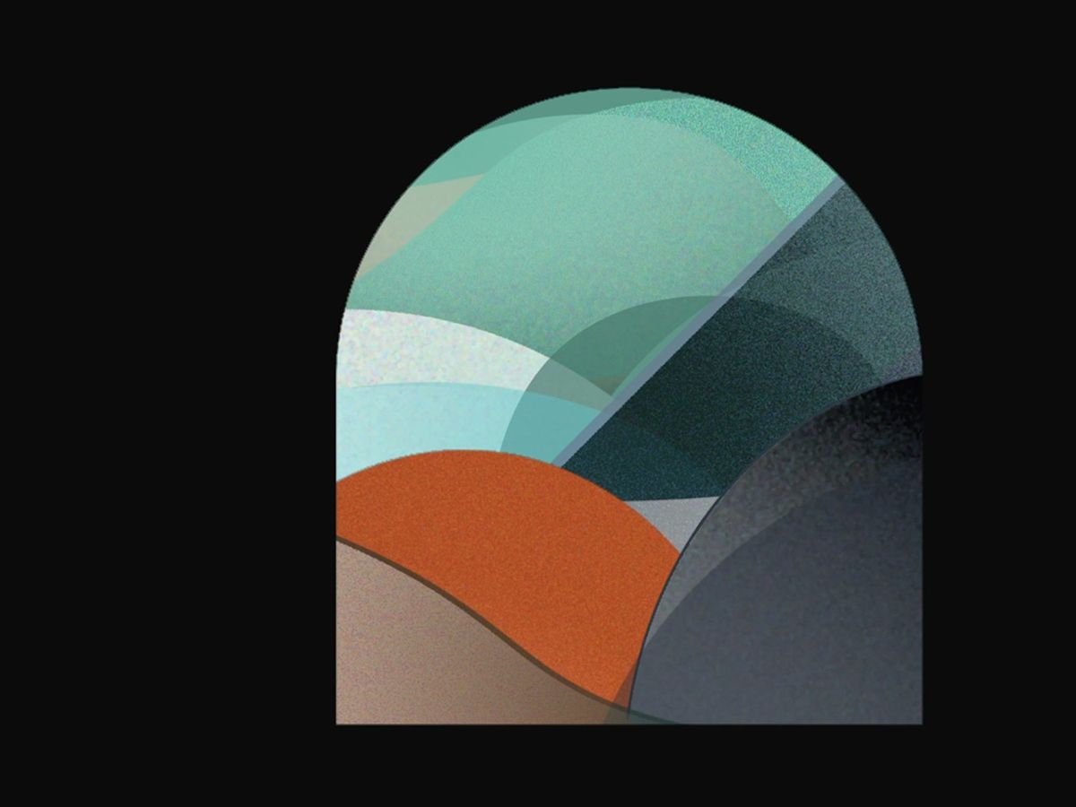 A range of colourful abstract shapes.