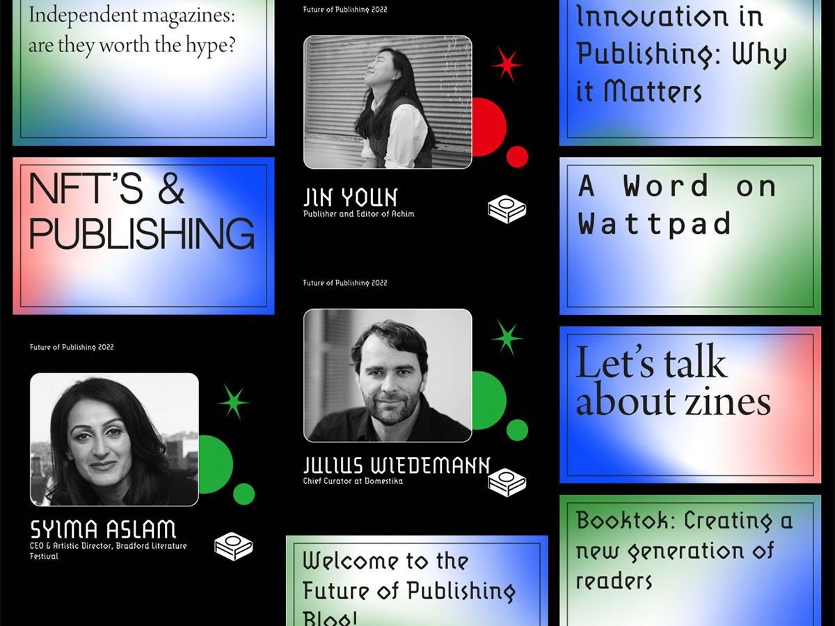 Screenshot of the Future of Publishing site landing page.