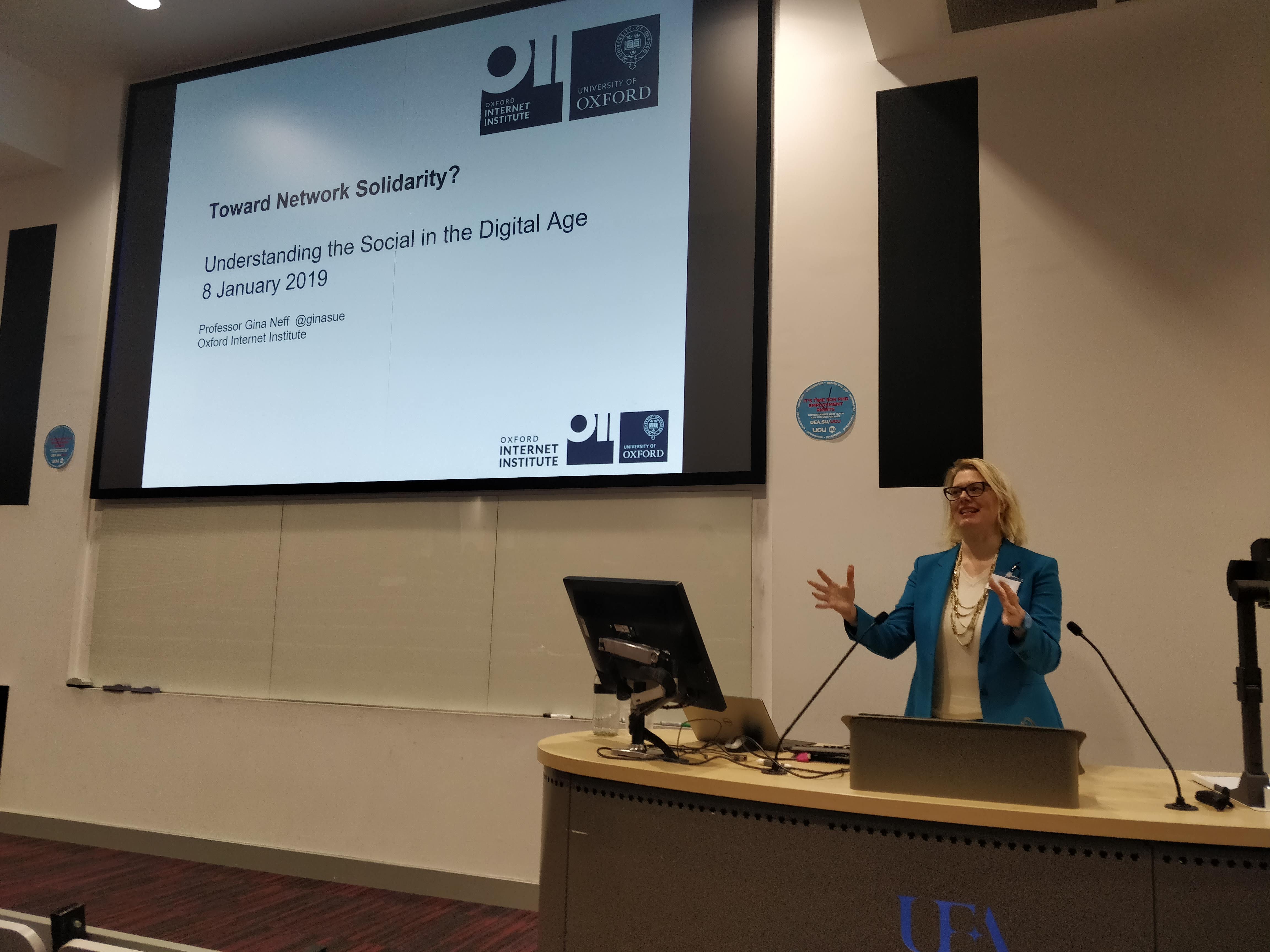 Speaker presenting at Understanding the Social conference