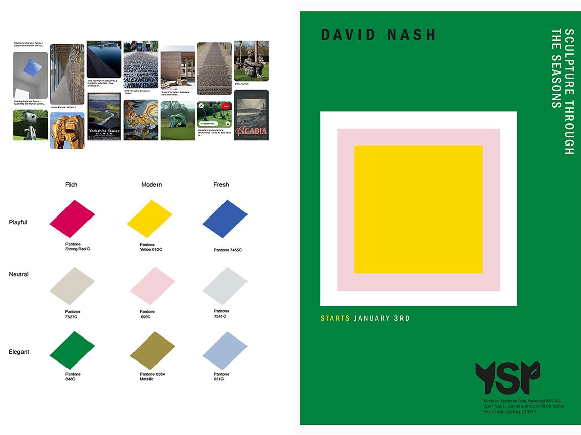 A concept identity for Yorkshire Sculpture Park.