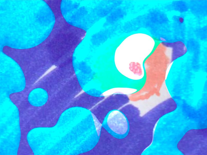 A still from the 'doodle' ident created by Gianluca Alla.
