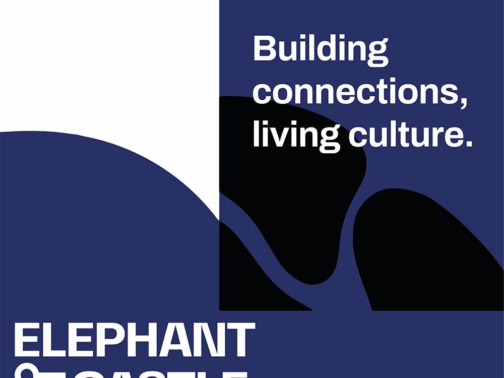 Graphic poster demonstrating visual identity concept.