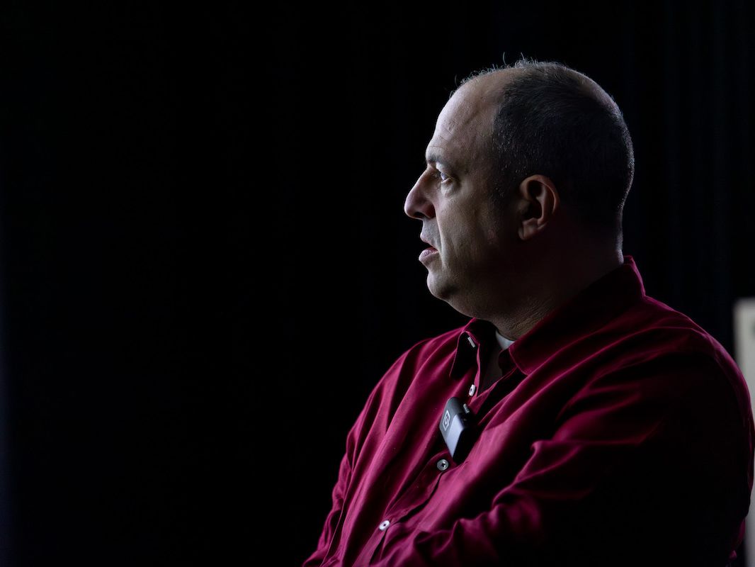 Film producer Simon Chinn in profile