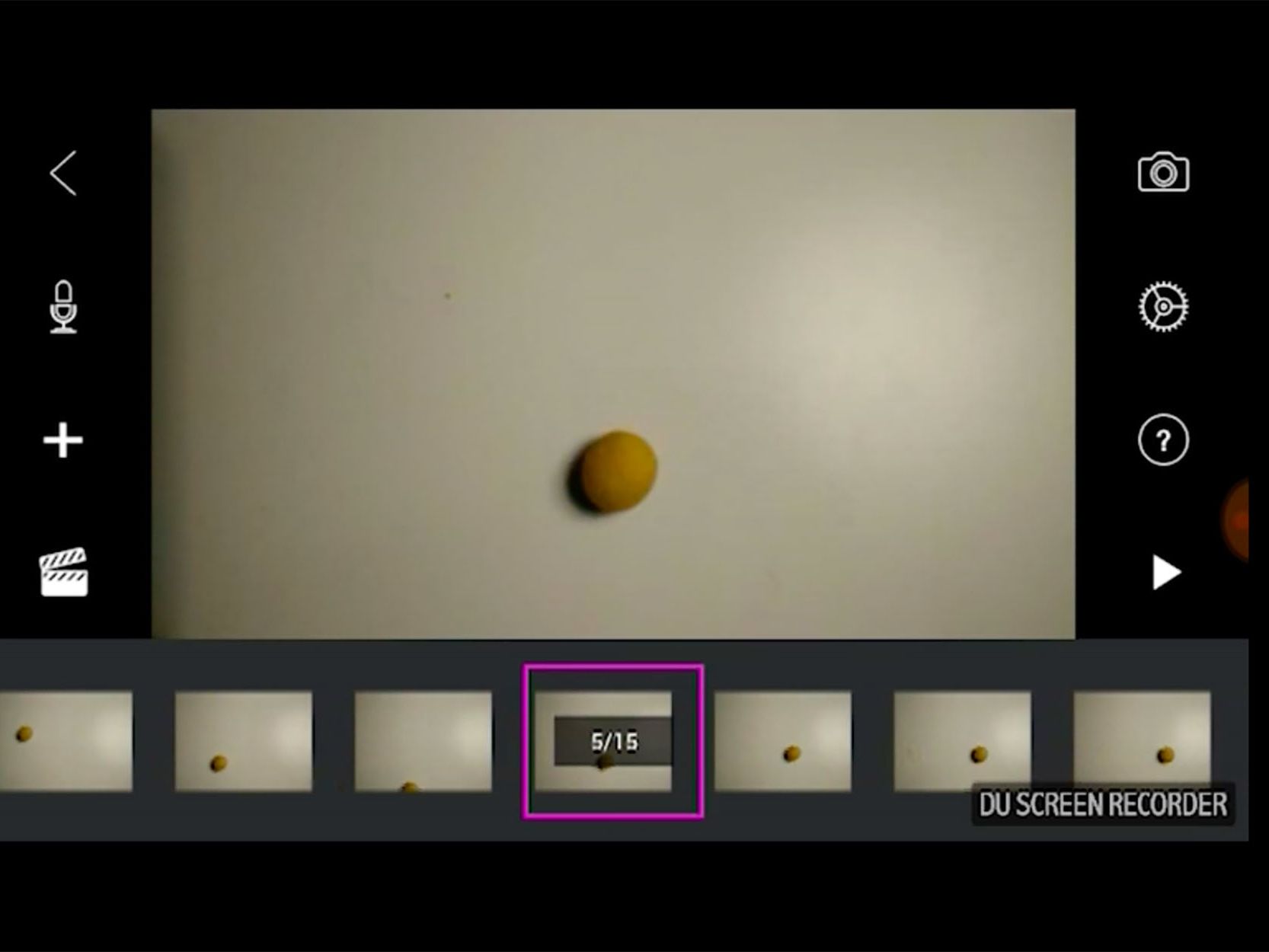 a screenshot displaying the process of stop-motion animation