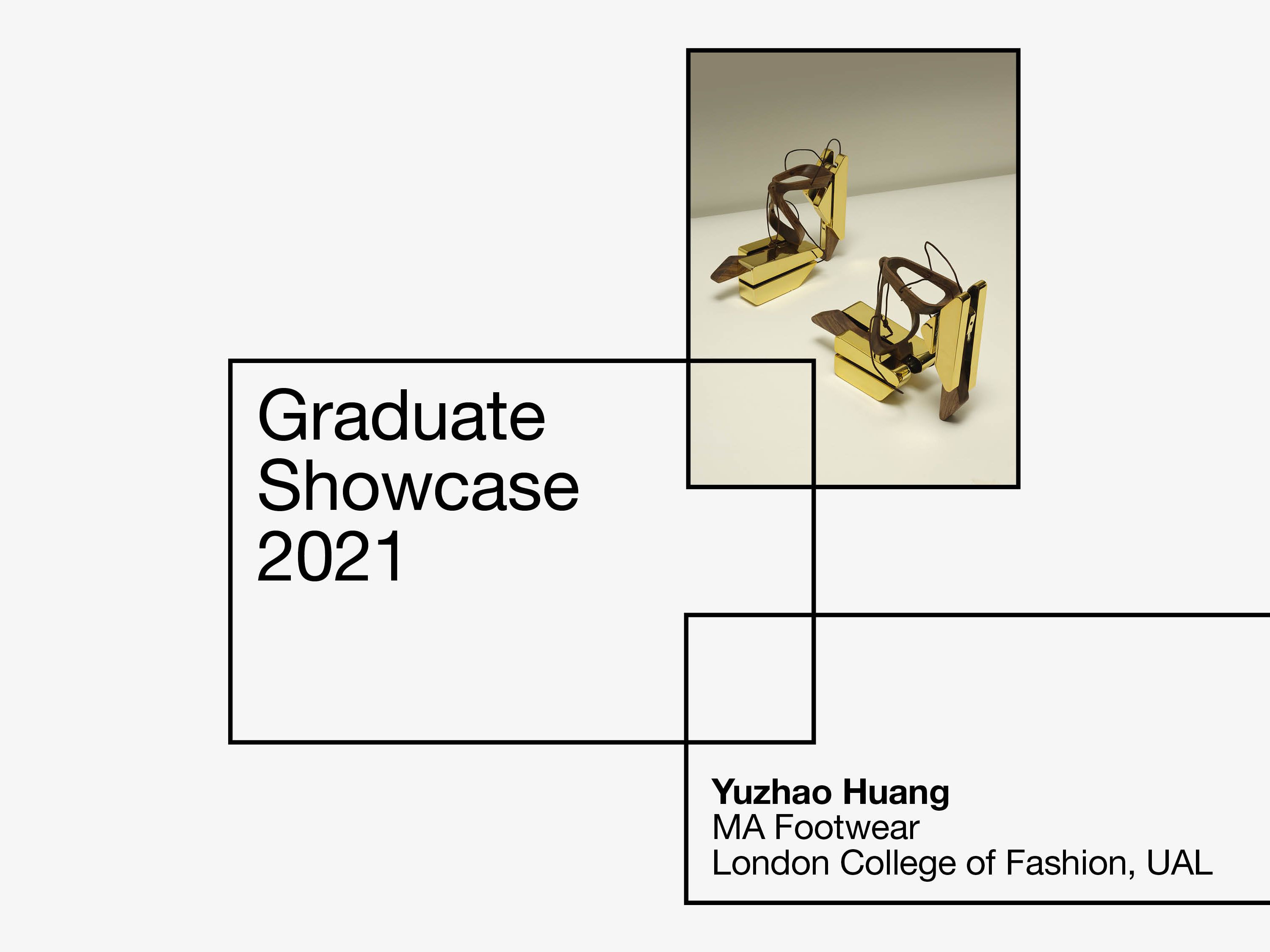 Wooden shoe design by Yuzhao Huang, 2021 MA Footwear, London College of Fashion, UAL