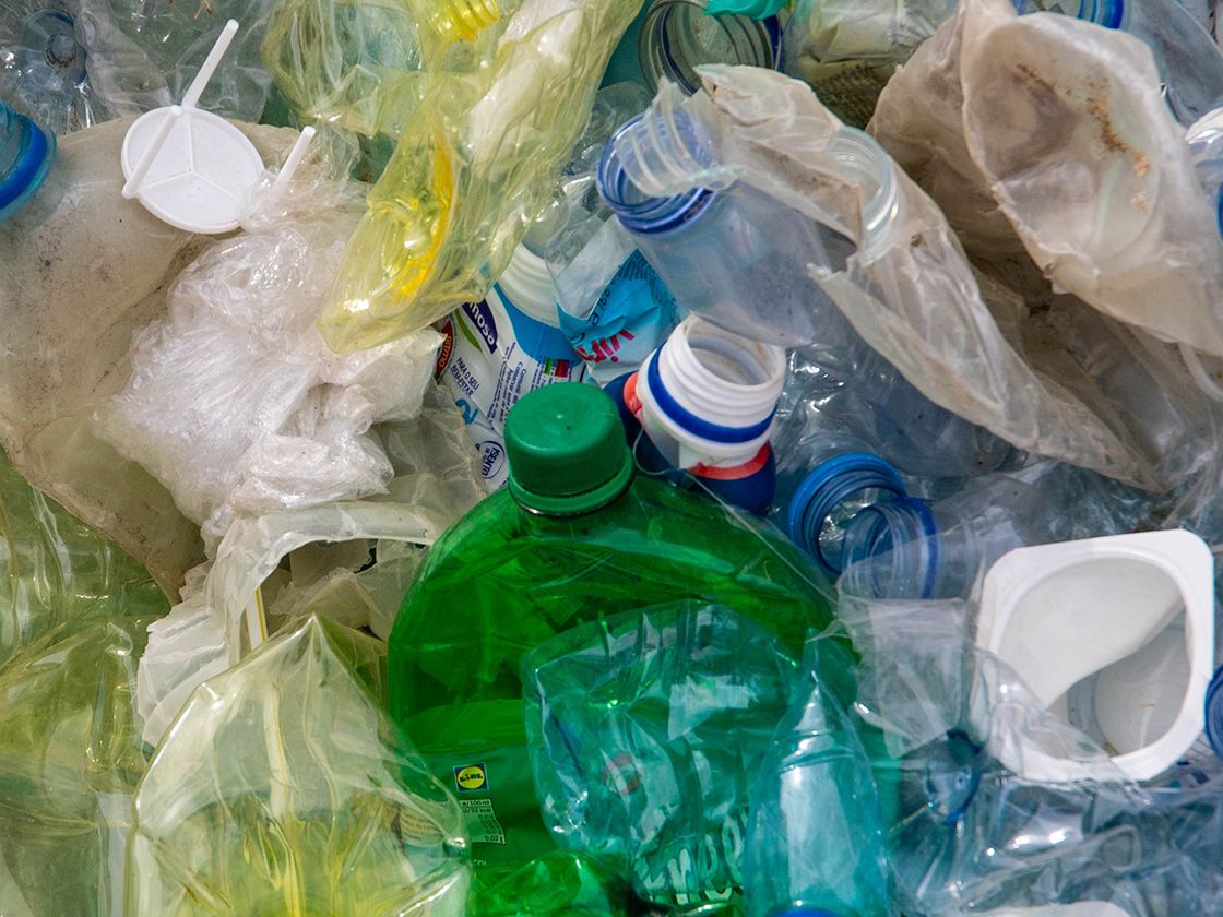 Photo of used plastic bottles