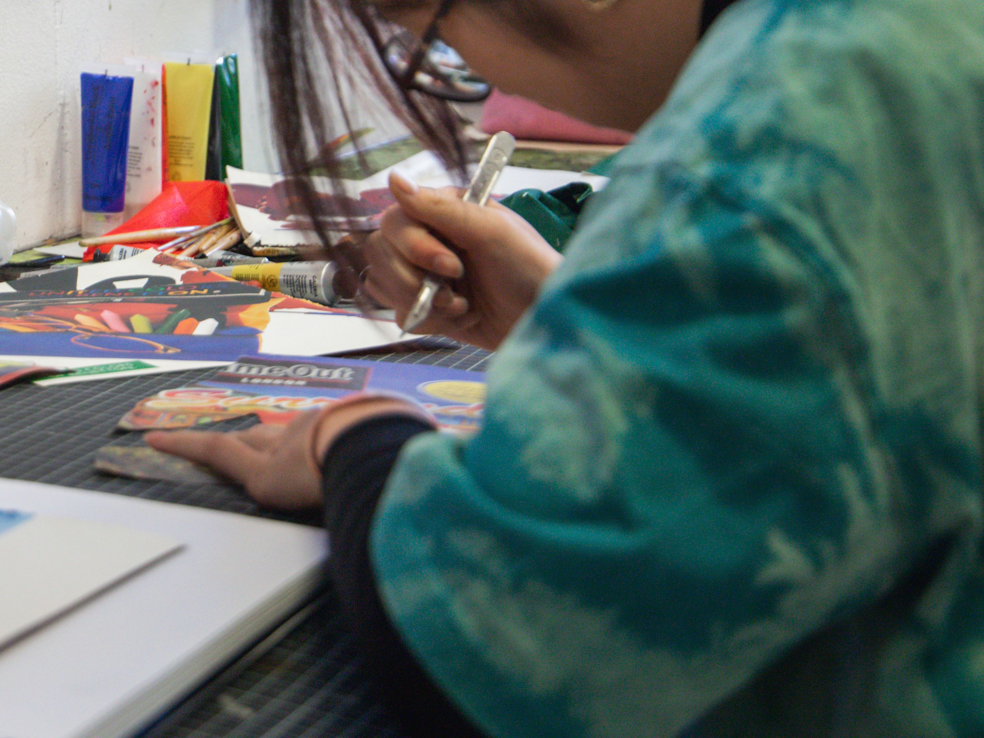 Student working