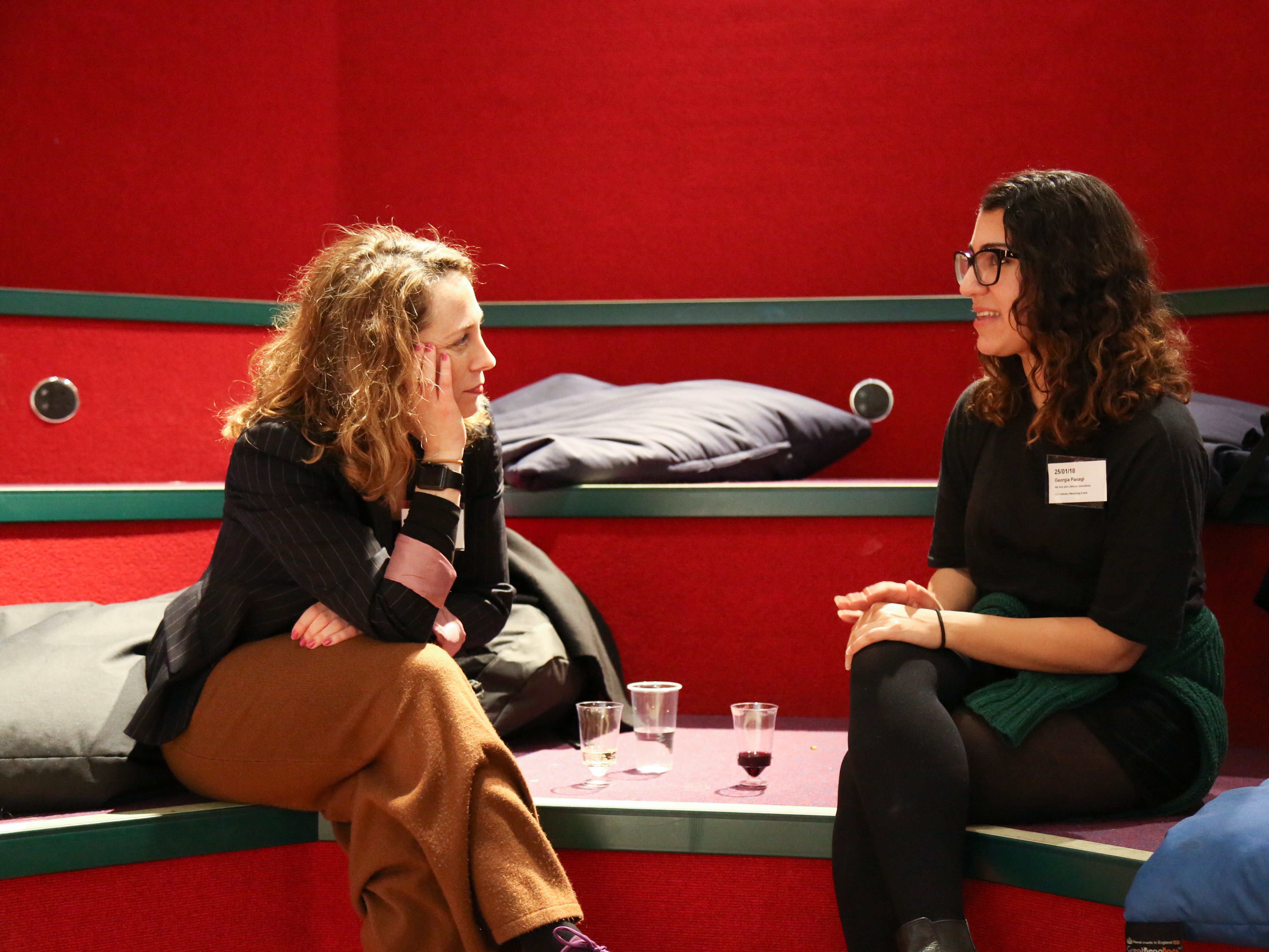 Industry Mentoring Scheme mentor and mentee discuss working in the creative industries