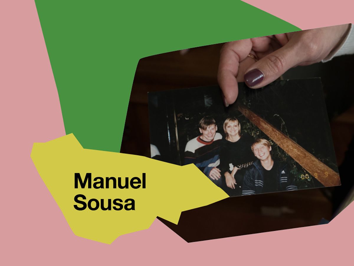 A collage featuring Manuel's photography work.