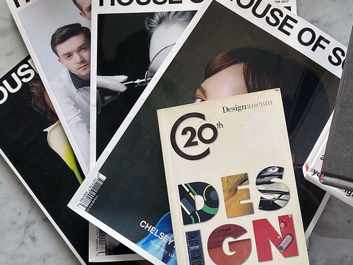 An array of magazines and books featured in Lindy's Bookshelf Picks.