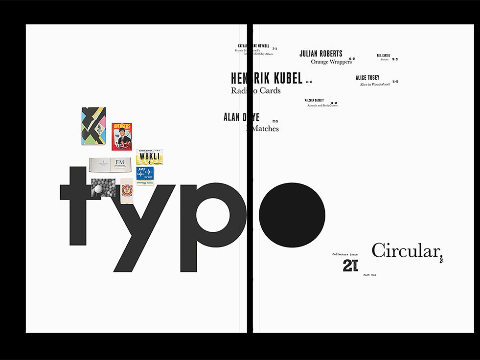 Examples of type-led work.