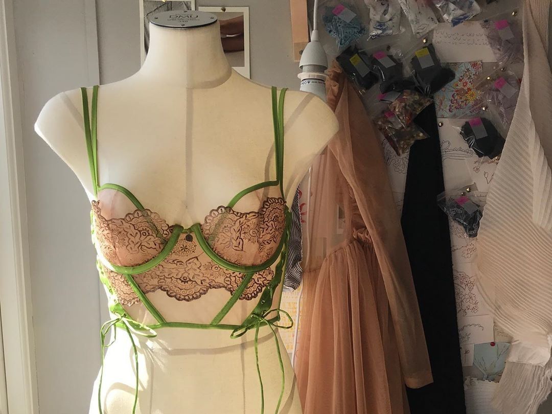 A bra inspired by the Palais de Versailles and 18th century corsetry for an industry project with lingerie brand Coco de Mer