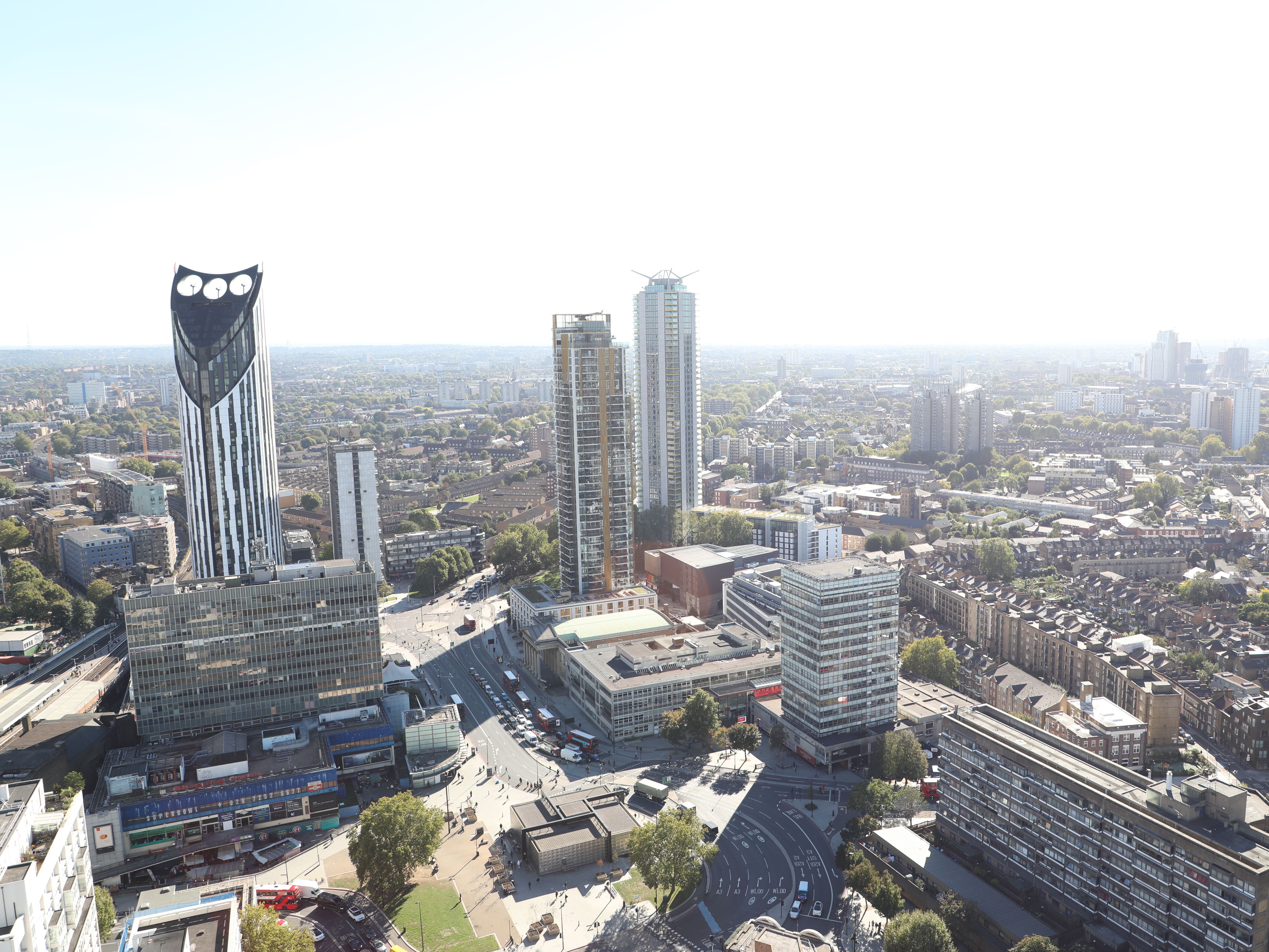Image of LCC and Elephant and Castle taken from above