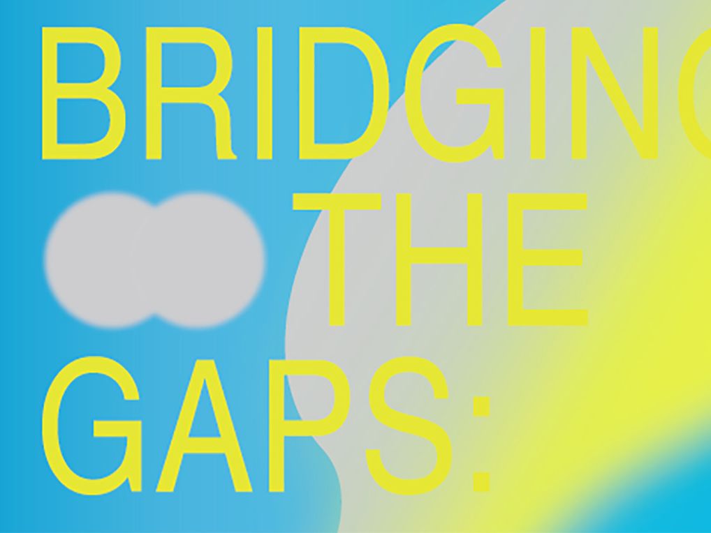 A graphic taken from the front page of a publication which reads 'Bridging the Gap'.