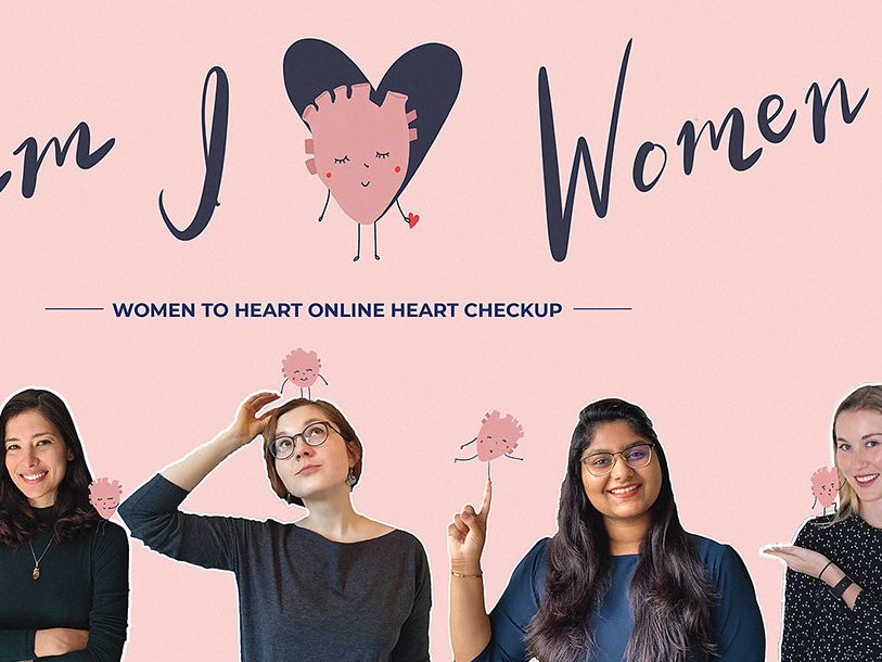 A graphic of Team I Heart Women.
