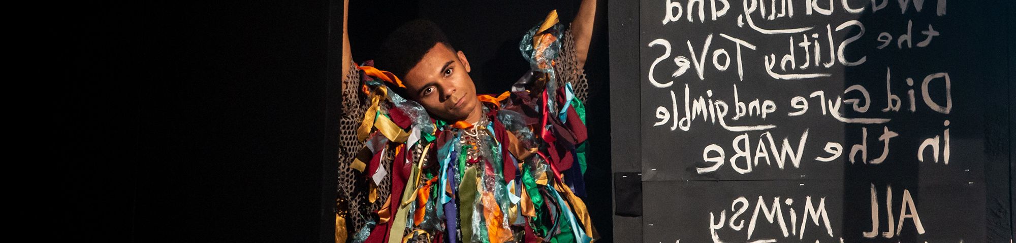Wimbledon College of Arts collaborative performance Alice in Wonderland with ALRA.