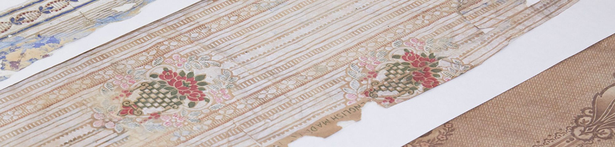 Camberwell MA Conservation. Wallpaper fragments.
