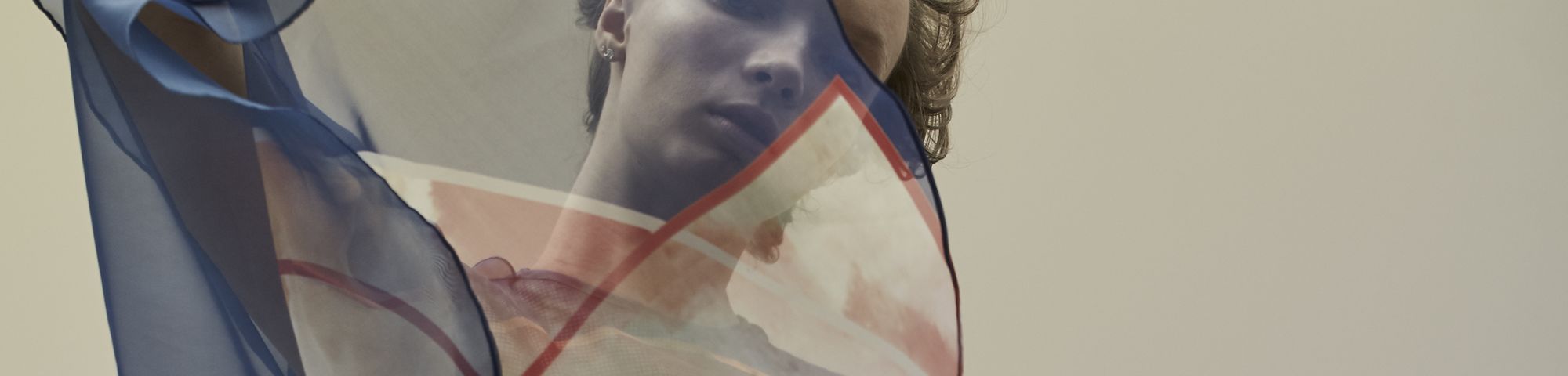 Model wearing a design by BA Womenswear student