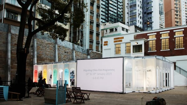 UAL Global Pavilion curator Katrine Hjelde @ChelseaUAL & guests as the exhibitions get underway at #SPARKhk2019 Hong Kong. Photography by Helio Studios Pavilion design by @HOUR25_production & construction by Hattrick Creative Ltd. Find out more: https://t.co/dd66UdWI0D https://t.co/QCL5V8XXkI