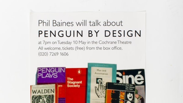 Object of the week: Penguin by Design event poster by Phil Baines, 2005. https://t.co/2n53InYNjh