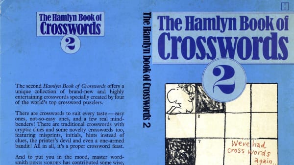 Object of the week: The Hamlyn Book of Crosswords, no 2 designed by Mel Calman, 1978. https://t.co/bSOTlzrQhC