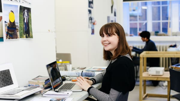 Polly, a student from Camberwell College of Arts